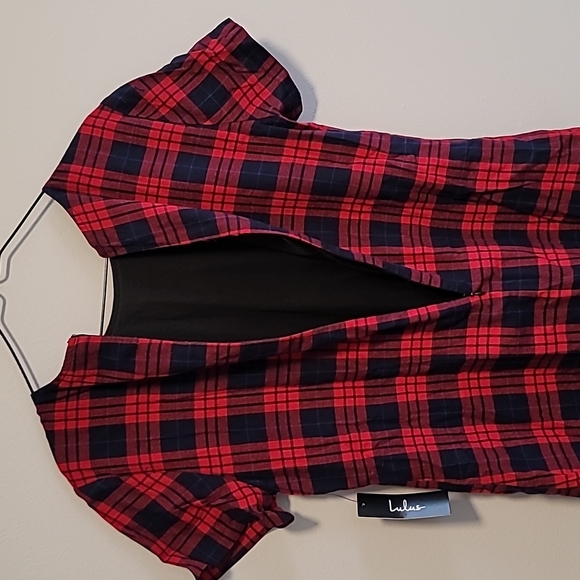 NWT Lulu's plaid t-shirt dress - Picture 5 of 5